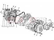 HUSQVARNA 2004 WRE-SMS 125 CRANKCASE COVERS