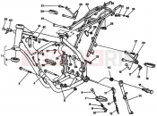 HUSQVARNA 2004 WRE-SMS 125 FRAME - FOOTRESTS