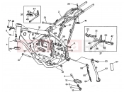 HUSQVARNA 2004 WR-CR 125 FRAME - FOOTRESTS