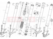 DUCATI Diavel AMG 21A - FRONT FORK (1) » FRONT SUSPENSION
