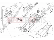 DUCATI Diavel WHITE STRIPE REAR FRAME COMP. » FRAME