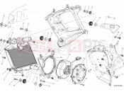 DUCATI Diavel WHITE STRIPE RADIATOR, WATER,RH » COOLING SYSTEM