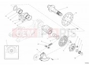 DUCATI 2013 Streetfighter 1098 S REAR WHEEL SPINDLE » REAR WHEEL