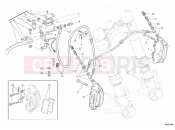 DUCATI 2012 Monster 795 FRONT BRAKE SYSTEM » BRAKING SYSTEM