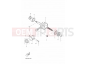 YAMAHA YN50 OVETTO (2APG) 2015 CRANKSHAFT & PISTON