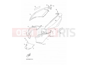 YAMAHA YN50 OVETTO (2APG) 2015 SIDE COVER