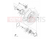 YAMAHA Vmax 1700 VMX17 VMAX 1700 (2CE9) 2015 REAR WHEEL