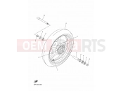 YAMAHA FZ8-S FAZER 8 (42PN) 2015 FRONT WHEEL