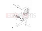 YAMAHA FZ8-S FAZER 8 (42PN) 2015 REAR WHEEL