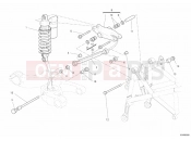 DUCATI 2011 Hypermotard 1100 EVO REAR SHOCK ABSORBER » SWING ARM