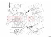 DUCATI 2011 Hypermotard 1100 EVO SP HORIZONTAL CYLINDER HEAD » VALVE DRIVE