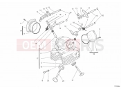 DUCATI 2011 Hypermotard 1100 EVO SP VERTICAL CYLINDER HEAD » VALVE DRIVE