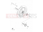 YAMAHA FJR 1300 FJR1300A (1MCA) 2014 FRONT WHEEL