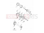 YAMAHA MT-09 MT-09 ABS MT09A (2DRD) 2014 CRANKSHAFT & PISTON