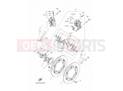 YAMAHA MT-09 MT-09 ABS MT09A (2DRD) 2014 FRONT BRAKE CALIPER