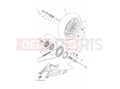 YAMAHA MT-09 MT-09 ABS MT09A (2DRD) 2014 REAR WHEEL