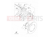 YAMAHA MT-09 MT-09 ABS MT09A (2DRD) 2014 REAR BRAKE CALIPER