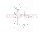 YAMAHA MT-09 MT-09 ABS MT09A (2DRD) 2014 STEERING HANDLE & CABLE