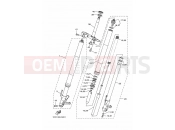 YAMAHA  MT-09 ABS MT09A (2DRB) 2014 (france) FRONT FORK