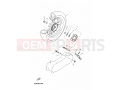 YAMAHA YN50F NEO'S 4 (2AC7) 2013 REAR WHEEL