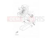 YAMAHA YN50FT 2013 REAR WHEEL