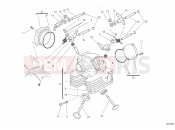 DUCATI 2011 Monster 796 ABS VERTICAL CYLINDER HEAD » VALVE DRIVE