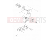 YAMAHA YN50F NEO'S 4 (5C38) 2012 CRANKSHAFT & PISTON
