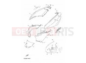 YAMAHA YN50F OVETTO 4T (5C39) 2012 COUVERCLE LATERAL