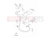 YAMAHA YN50F OVETTO 4T (5C39) 2012 GUIDON & CABLE