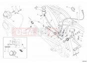 DUCATI 2010 Monster 1100 ABS REAR BRAKE SYSTEM » BRAKING SYSTEM