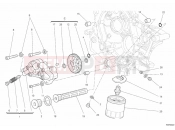 DUCATI Hypermotard 1100 EVO OIL PUMP - FILTER » LUBRICATION SYSTEM
