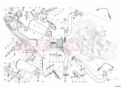 DUCATI Monster 1100 S ABS EXHAUST SYSTEM » EXHAUST SYSTEM