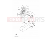 YAMAHA YN50 NEO'S (5C2J) 2011 REAR WHEEL