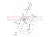 YAMAHA YN50 OVETTO (5C2H) 2011 FOURCHE AVANT