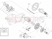 DUCATI Superbike 1198 R REAR WHEEL SPINDLE » REAR WHEEL