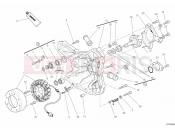 DUCATI Superbike 1198 R GENERATOR COVER - WATER PUMP » COOLING SYSTEM