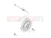 YAMAHA XVS 1300 A Midnight Star XVS1300A (1CS1) 2011 FRONT WHEEL