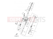 YAMAHA YN50 OVETTO (5C2C) 2010 FOURCHE AVANT