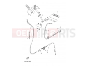 YAMAHA YN50 OVETTO (5C2C) 2010 GUIDON & CABLE