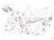DUCATI 2009 Superbike 1098 R EXHAUST SYSTEM » EXHAUST SYSTEM