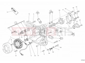 DUCATI 2009 Superbike 1198 GENERATOR COVER - WATER PUMP » COOLING SYSTEM