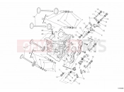 DUCATI 2009 Superbike 1198 HORIZONTAL CYLINDER HEAD » VALVE DRIVE