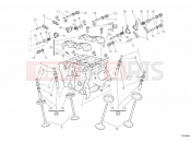 DUCATI 2009 Superbike 1198 VERTICAL CYLINDER HEAD » VALVE DRIVE