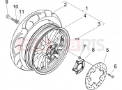 PIAGGIO Beverly 125 Rear wheel