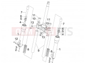 PIAGGIO Beverly 125 Sport Fork's components (MVP)