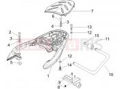 PIAGGIO Beverly 125 Sport hátsó csomagtartó