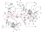 PIAGGIO BEVERLY 250 ie SPORT Brakes pipes - Calipers