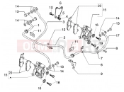 PIAGGIO Brake calipers - brake pipes