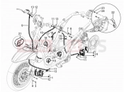 PIAGGIO Beverly 300 RST/S 4V ie Brakes pipes - Calipers