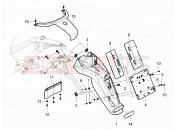 PIAGGIO Beverly 300 RST/S 4V ie Rear cover - Splash guard